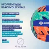 SCHILDKROT mini bola de vólei de praia em neoprene tamanho 2 superfície têxtil macia resistente à água salgada 970342