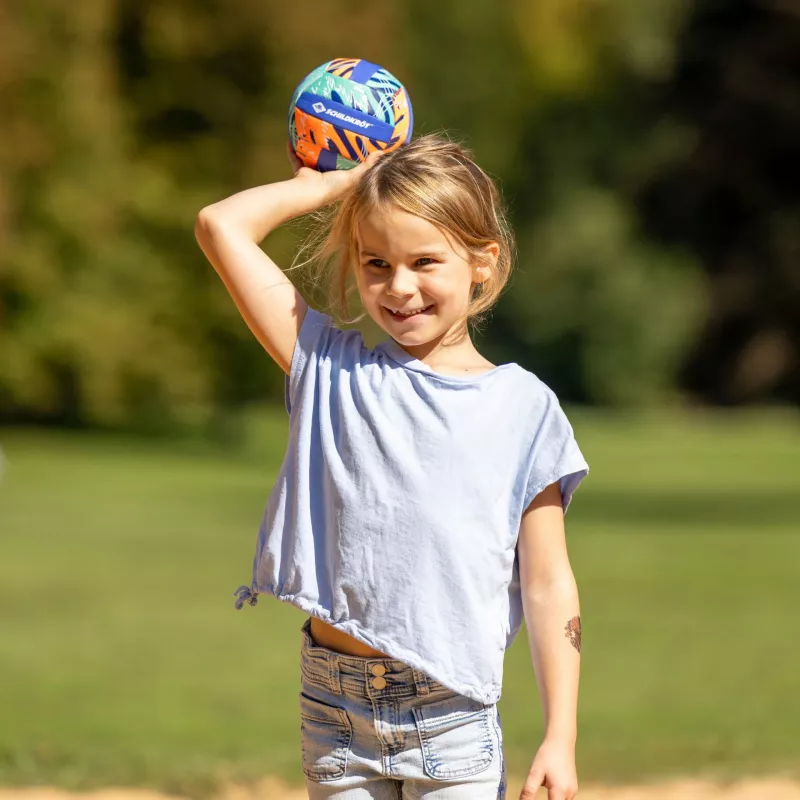 SCHILDKROT mini bola de vólei de praia em neoprene tamanho 2 superfície têxtil macia resistente à água salgada 970342