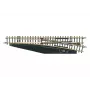Märklin 8566 agulha Z manual direita, 110 mm, carril de alpaca, base de plástico preta