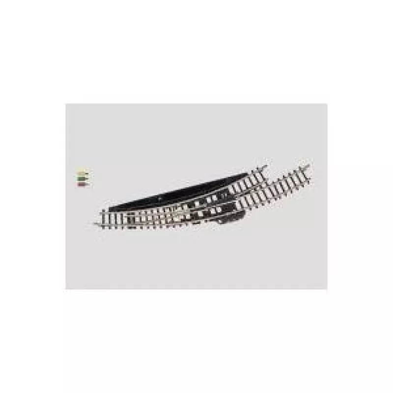 Märklin Escala Z Agulha curva eletromagnética esquerda - preto/amarelo 8568