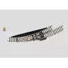 Märklin Escala Z Agulha curva eletromagnética esquerda - preto/amarelo 8568