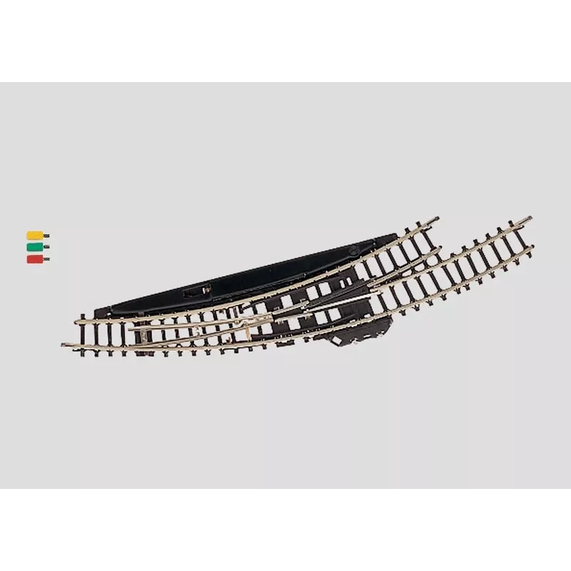 Märklin Escala Z Agulha curva eletromagnética esquerda - preto/amarelo 8568