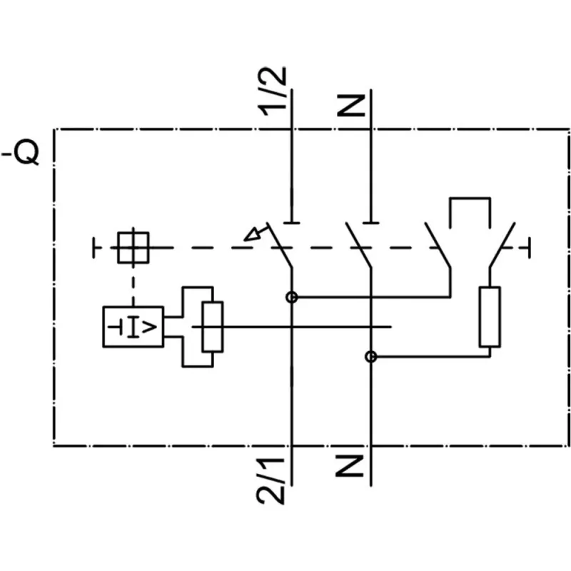 Siemens 5SV16166KK16 RCBO, 1P+N, 16 A, 30 mA, Tipo A, curva C, 6 kA