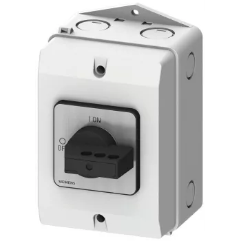 Siemens 3LD20842GP21 Interruptor seccionador de carga 3 polos, 25 A, 690 V AC, IP65 frontal