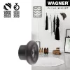 Wagner design yourself DOT GH 0201 Gancho de parede, preto, 1 gancho, montagem com parafusos, plástico 17020121