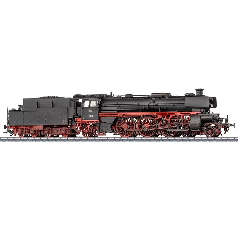 Märklin 038327 H0 Locomotiva a vapor série 18.3 18 323 DB Época III com descodificador digital mfx+ e som