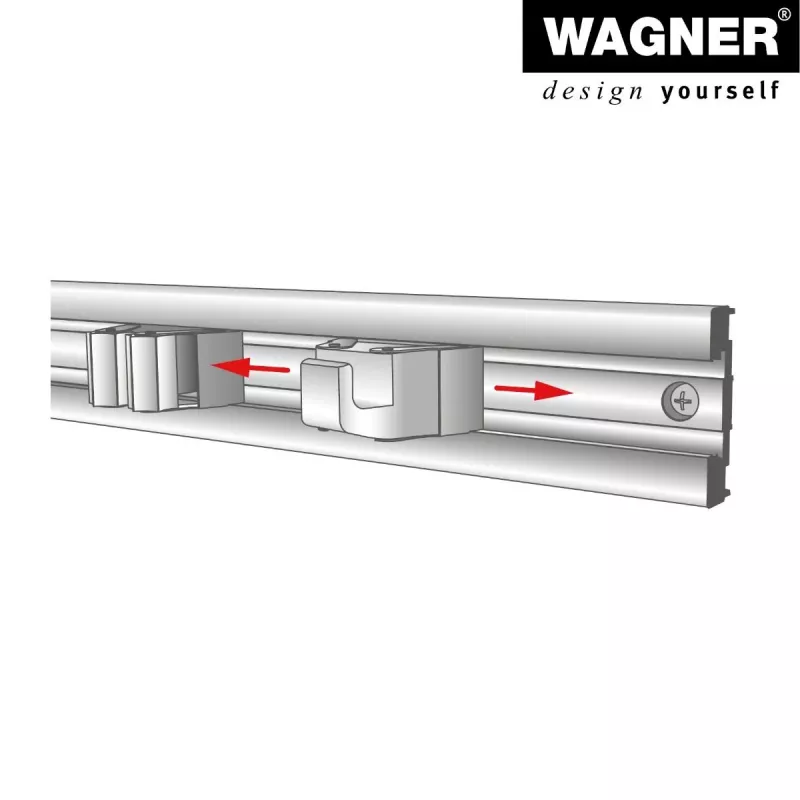Wagner design yourself Cabide de parede WH 2098 Gancho individual preto 2 unid. (15209802)