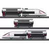 Märklin TGV Duplex H0 Conjunto de comboio digital de 5 peças com Mobile Station 2, branco/preto 029406