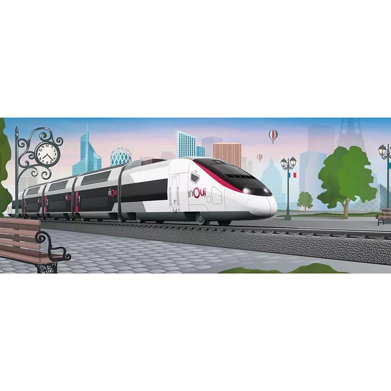Märklin TGV Duplex H0 Conjunto de comboio digital de 5 peças com Mobile Station 2, branco/preto 029406