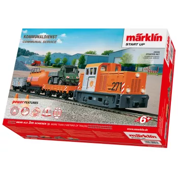 Märklin Start up 029296 H0 Conjunto de início Operação municipal com locomotiva diesel e 2 vagões basculantes