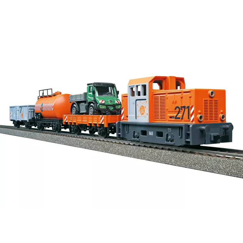 Märklin Start up 029296 H0 conjunto inicial Serviço municipal com locomotiva diesel de manobras e 2 vagões basculantes