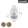 Wagner design yourself EH 0555 Ponteiras para pernas de cadeira plástico Ø 14-17 mm 4 unid. (15055599)