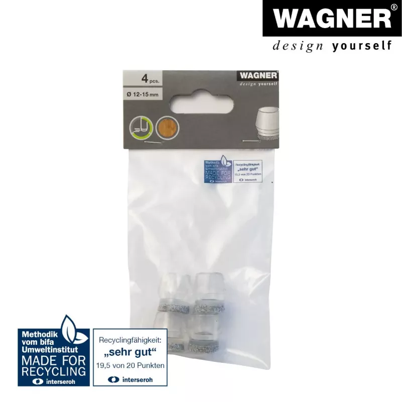 Wagner design yourself EH 0555 Ponteiras para pernas de cadeira plástico Ø 14-17 mm 4 unid. (15055599)