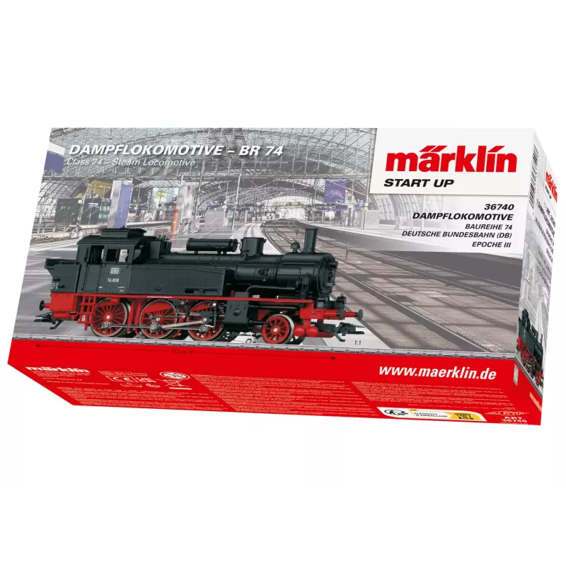 Märklin 36740 HO Escala Locomotiva diesel DB série 212 (V 100) preto/vermelho com mfx+ Digital Sound