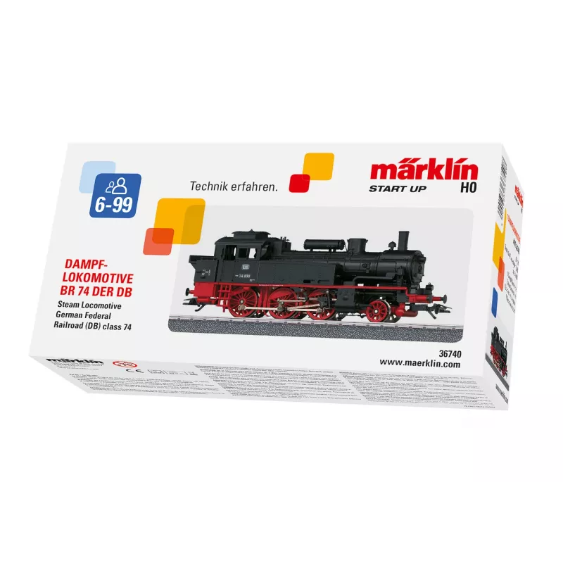 Märklin 36740 HO Escala Locomotiva diesel DB série 212 (V 100) preto/vermelho com mfx+ Digital Sound