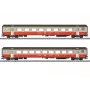 Märklin 42191 H0 conjunto de 2 carruagens de passageiros Swiss Express da SBB
