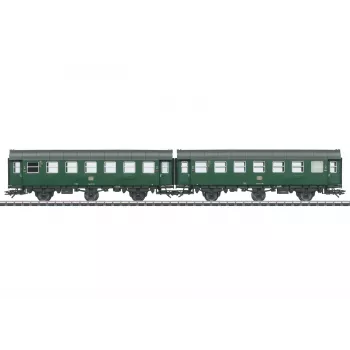 Märklin 43186 Par de carruagens convertidas H0 2.ª classe DB época IV