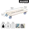 Wagner design yourself Roda de transporte MM 1325 bétula 590 x 290 x 110 mm até 300 kg (20132501)