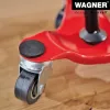 Wagner design yourself Roda de transporte MM 1193 vermelha 160 x 160 x 60 mm, 60 kg capacidade de carga, 4 rodas giratórias (20119301)