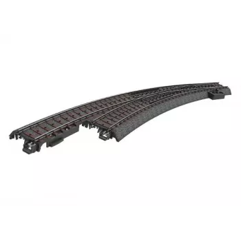 Märklin 24771 Agulha curva C à esquerda, via H0, manual, leito preto