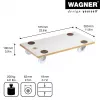 Wagner MM 1319 20131901 plataforma de transporte, até 200 kg, branca