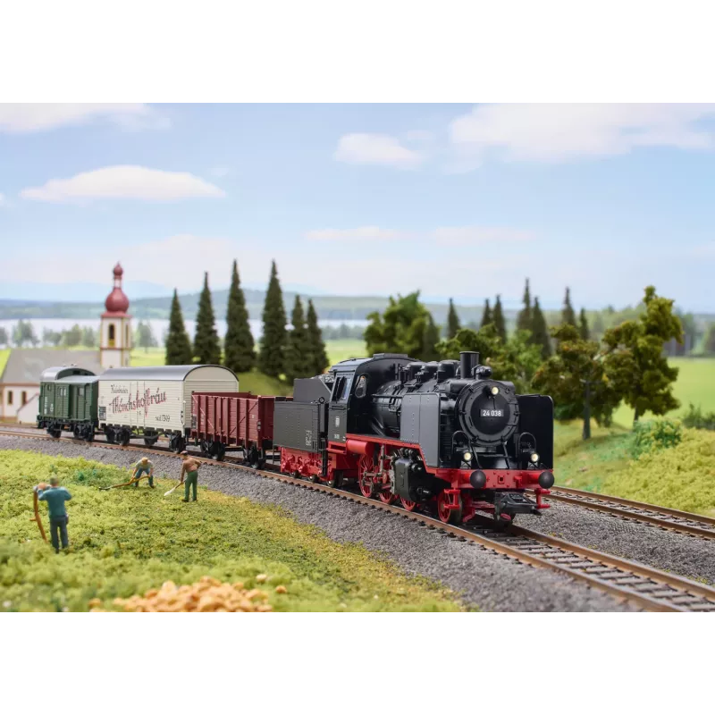 Märklin 29249 H0 conjunto inicial digital Comboio de mercadorias local com BR 24 da DB