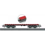 Märklin 44734 H0 vagão de peças, preto/vermelho