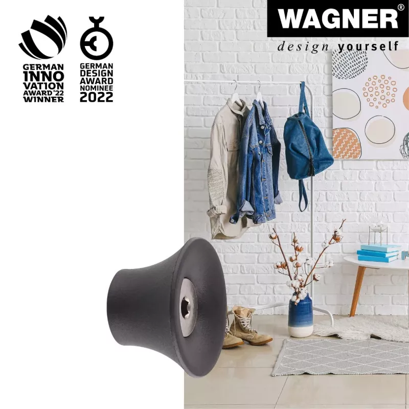 Wagner design yourself TULIP cabide de parede GH 0301, 1 gancho, preto 17030121