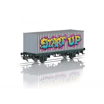 Märklin 44831 H0 vagão de mercadorias fechado, vagão anual Märklin Magazin 2001, época V, AC, engates Relex