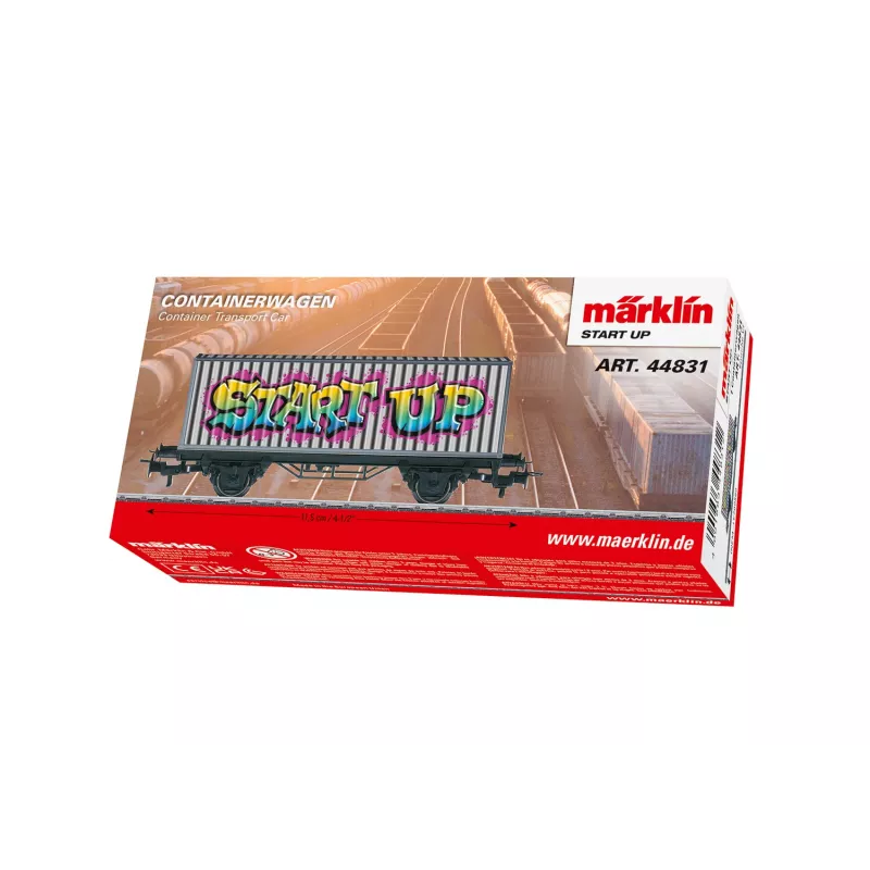 Märklin 44831 H0 vagão de mercadorias fechado, vagão anual Märklin Magazin 2001, época V, AC, engates Relex