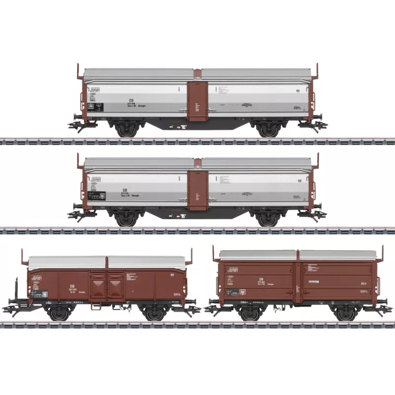 Märklin Tbes-t-66 conjunto de vagões de teto/parede deslizante (47301)