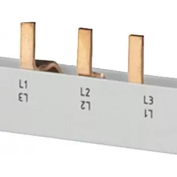 SIEMENS barramento de pente 4x3 fases 5ST3645, 12 módulos, 63 A, 400 V, 10 mm², totalmente isolado