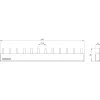SIEMENS barramento de pente 4x3 fases 5ST3645, 12 módulos, 63 A, 400 V, 10 mm², totalmente isolado