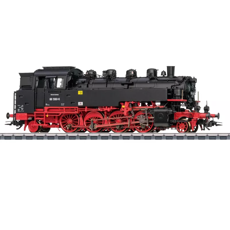 Märklin 37087 H0 locomotiva a vapor Baureihe 86.0-8 DR época IV com descodificador digital mfx+ e som