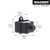Wagner design yourself cabide WH 2099 com 1 gancho, preto, 2 unid. 15209902