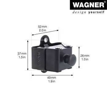 Wagner design yourself cabide WH 2099 com 1 gancho, preto, 2 unid. 15209902