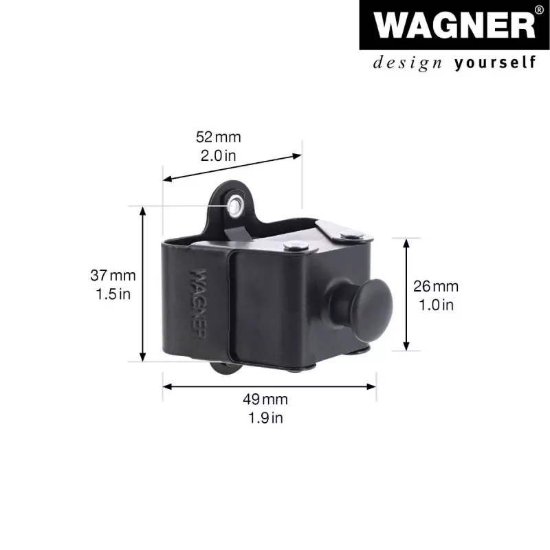 Wagner design yourself cabide WH 2099 com 1 gancho, preto, 2 unid. 15209902