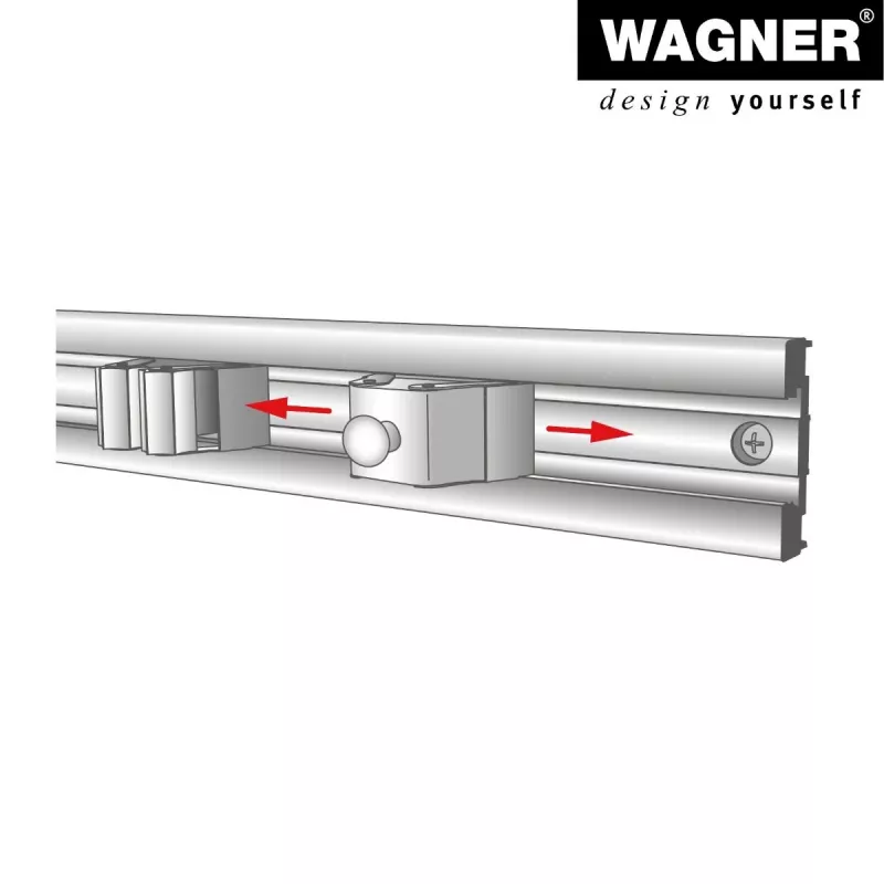 Wagner design yourself cabide WH 2099 com 1 gancho, preto, 2 unid. 15209902