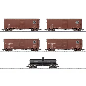 Märklin 045667 H0 AC conjunto de 5 vagões de mercadorias US Southern Pacific