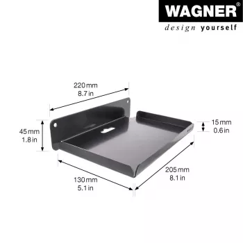 Wagner design yourself suporte de parede WH 2088 preto (15208801)