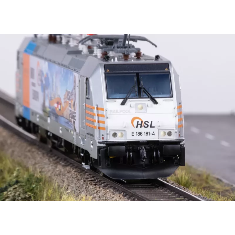 Märklin 38803 H0 locomotiva elétrica BR 186 da HSL Logistik