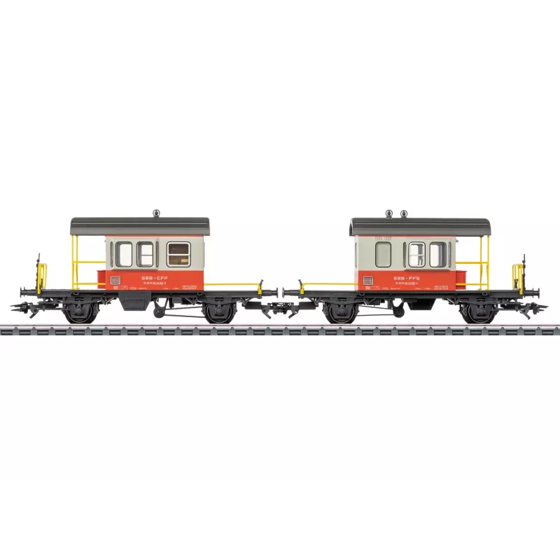 Märklin 46850 H0 SBB Sputnik conjunto de vagões de parede deslizante, 2 vagões