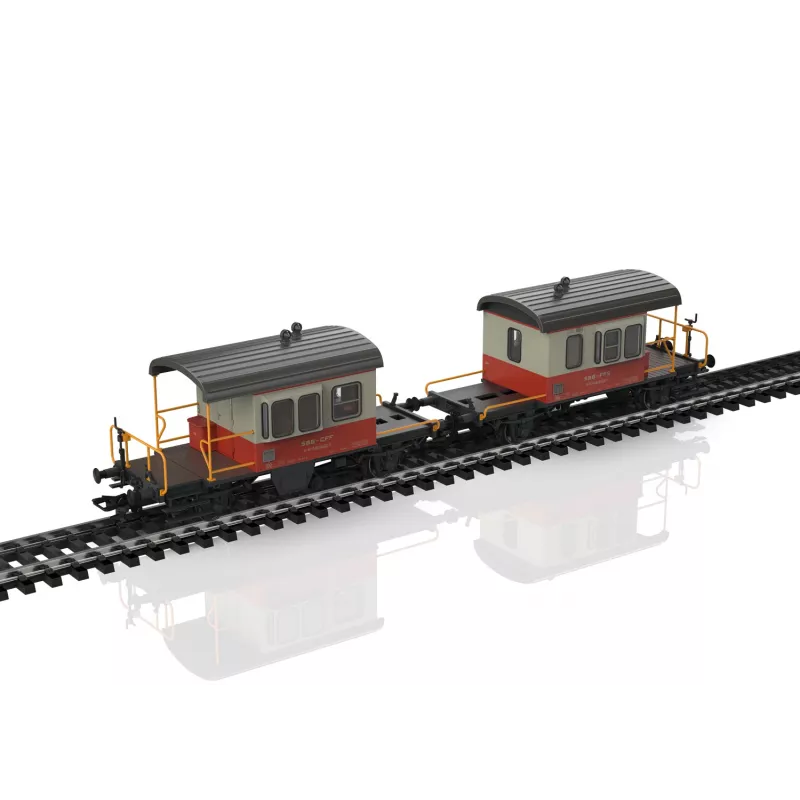 Märklin 46850 H0 SBB Sputnik conjunto de vagões de parede deslizante, 2 vagões