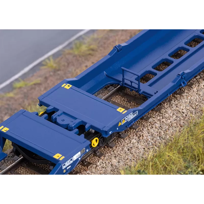 Märklin 47474 Sdggmrss vagão de bolsas duplo H0 escala 1:87 azul-cobalto 393 mm