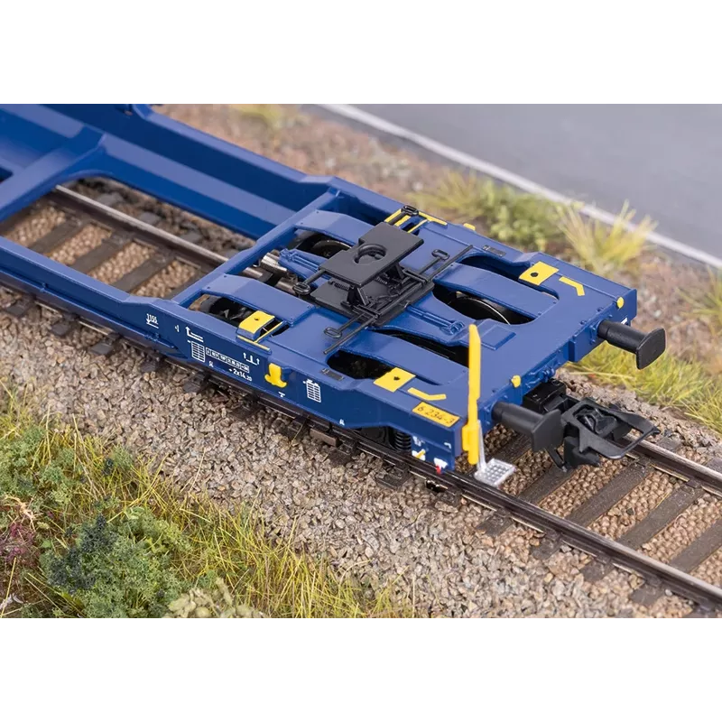 Märklin 47474 Sdggmrss vagão de bolsas duplo H0 escala 1:87 azul-cobalto 393 mm