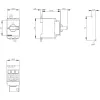 Siemens 3LD30300TK13 interruptor principal / seccionador de carga, 3 polos, 16 A, 7,5 kW, vermelho/amarelo