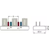 SIEMENS 5ST36760 barramento de pente 10mm² 1P+N 12 módulos, 6 AFDD + 6 componentes