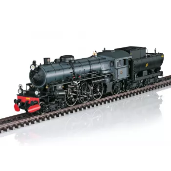 Märklin 39490 H0 locomotiva a vapor de comboio rápido Bayerische S 3/6, número de serviço 18 490, AC Digital com som e fumo