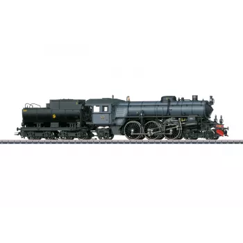 Märklin 39490 H0 locomotiva a vapor de comboio rápido Bayerische S 3/6, número de serviço 18 490, AC Digital com som e fumo