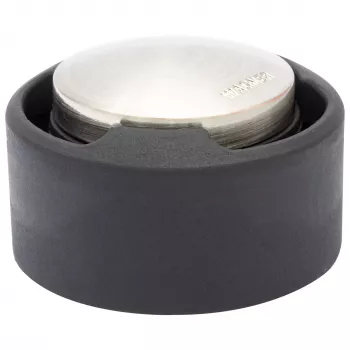Wagner design yourself EH 5171 batente de porta, zamac com amortecedor de borracha, Ø 5 cm, níquel mate/preto 15517111